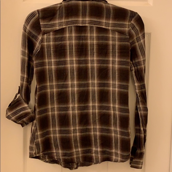 ReRock Plaid (brown) shirt size: small - Picture 2 of 3